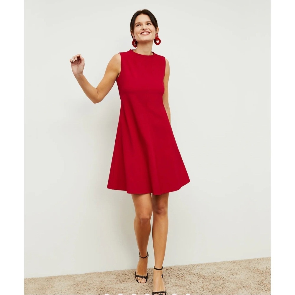 M.M.LAFLEUR Malala Wonder Tex Red‎  Sleeveless A-Line Mini Dress NWT Size 2